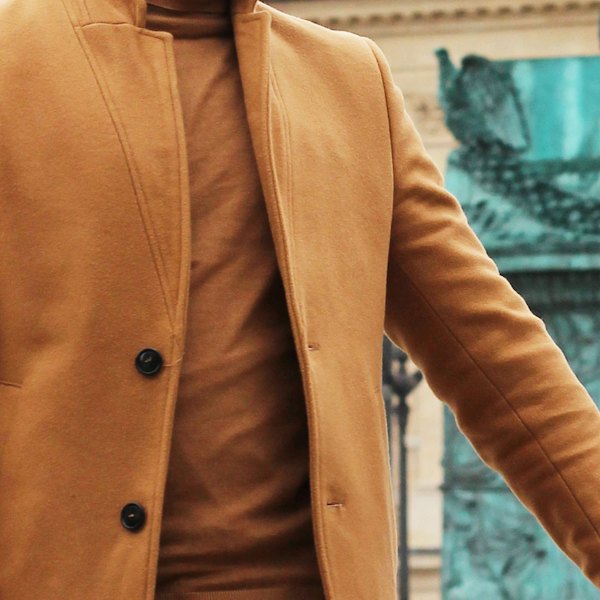 Camel wool coat