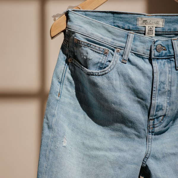 Light blue straight jeans