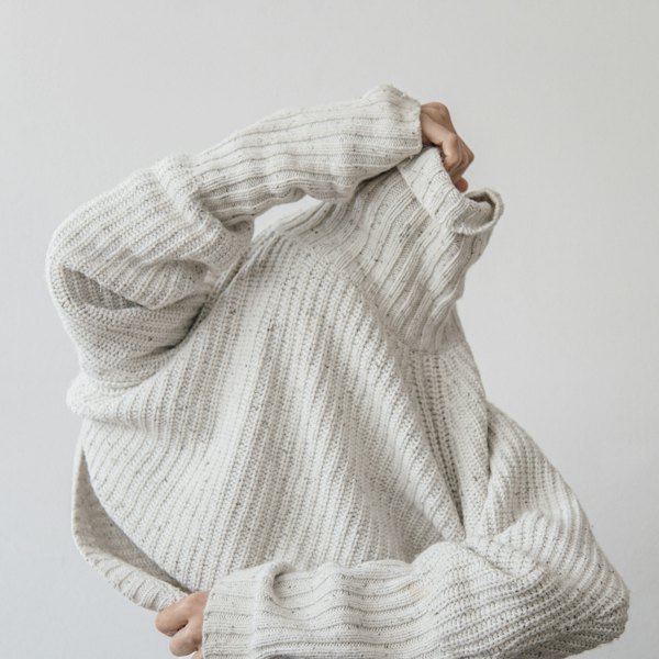 Cream knit sweater